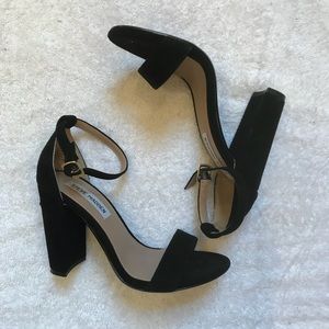 ONLY WORN ONCE! Steve Madden Black Strappy Heels